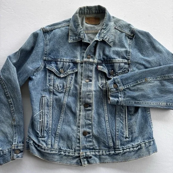 Levi's 70505 Vintage‎ USA Made Trucker Jacket Medium Denim Fade